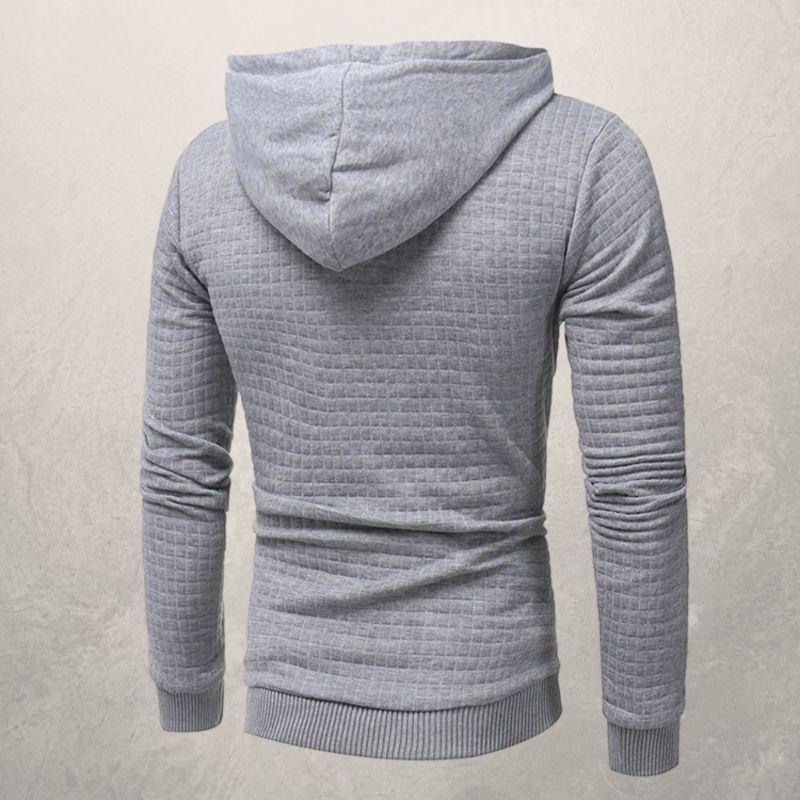 Matteo Slim Fit Hooded Sweater | Basketweave Knit Hooded Sweater