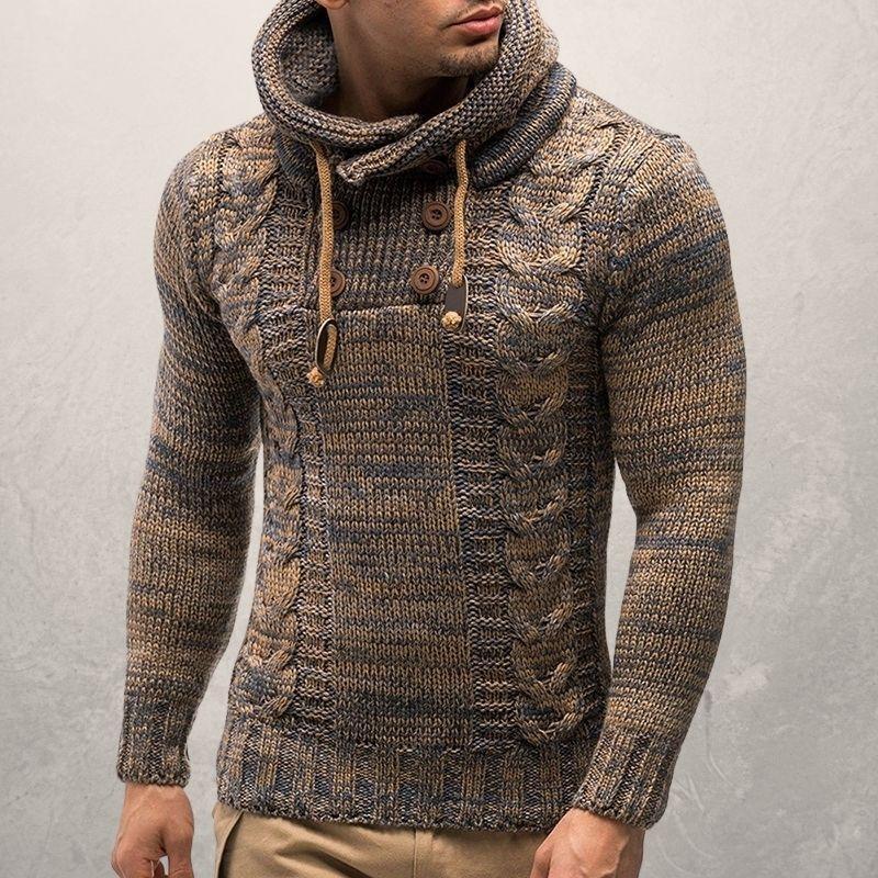 Adam Wool Cable Knit Hooded Sweater | Slim Fit Sweater