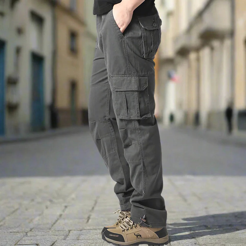 Men's Cargo Pants – Breathable Cotton – Relaxed Fit – Practical Pockets