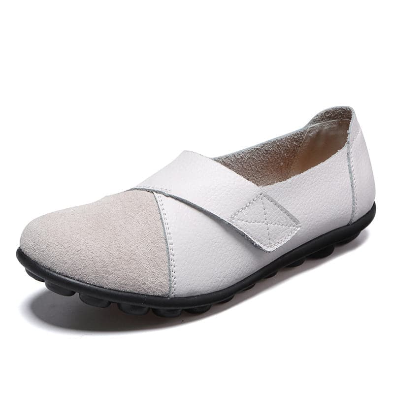 Dame Ballerinasko - Slip-On - Justerbar Stropp - Komfortabel med Grepsikker Såle