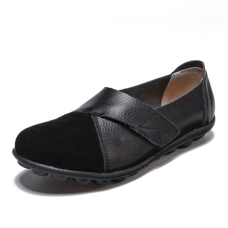 Dame Ballerinasko - Slip-On - Justerbar Stropp - Komfortabel med Grepsikker Såle