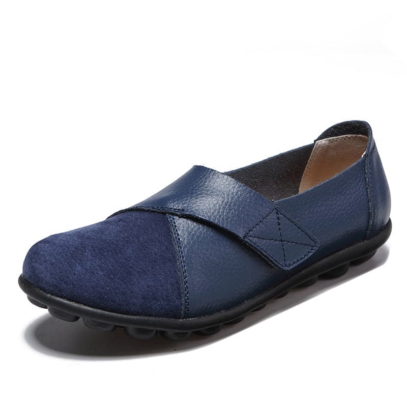 Dame Ballerinasko - Slip-On - Justerbar Stropp - Komfortabel med Grepsikker Såle