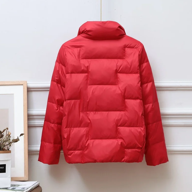 Viola Quilted Puffer | Turtleneck Puffer Jacket