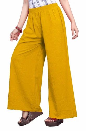 Women's Corduroy Pants - High Waist - Relaxed Fit - Soft and Warm with Side Pockets