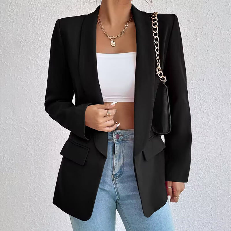 Women's Blazer – Tailored Fit – Structured Silhouette – Classic Single-Breasted Design