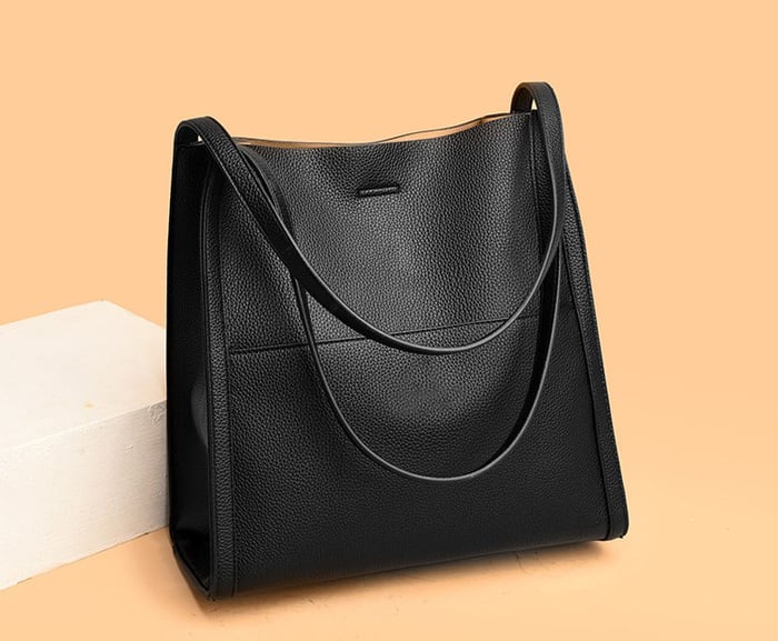 Dame Tote Bag – Elegant og Strukturert Design – Romslig og Allsidig Skulderveske
