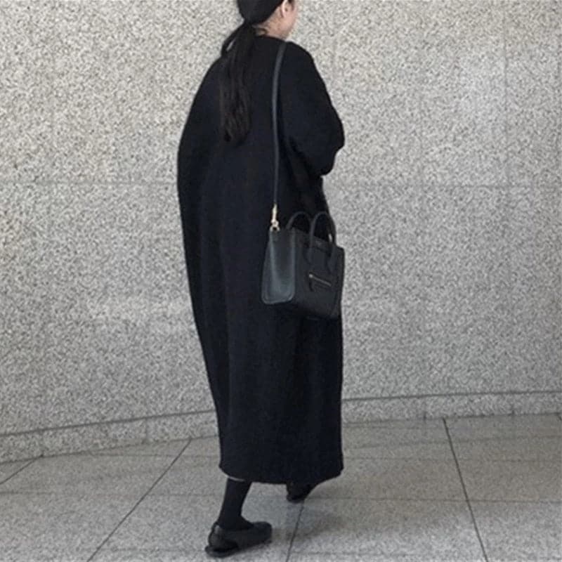 Women's Long Cardigan - Oversized Fit - Open Front - Soft and Comfortable