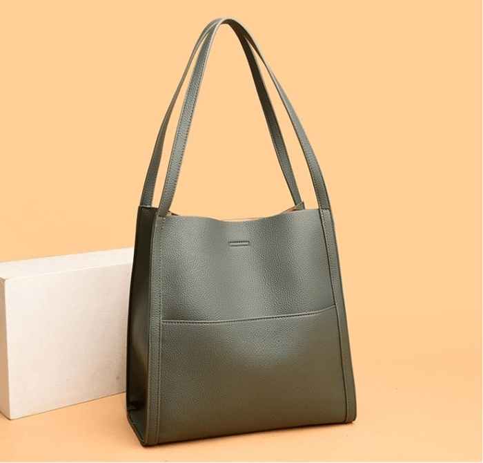Dame Tote Bag – Elegant og Strukturert Design – Romslig og Allsidig Skulderveske