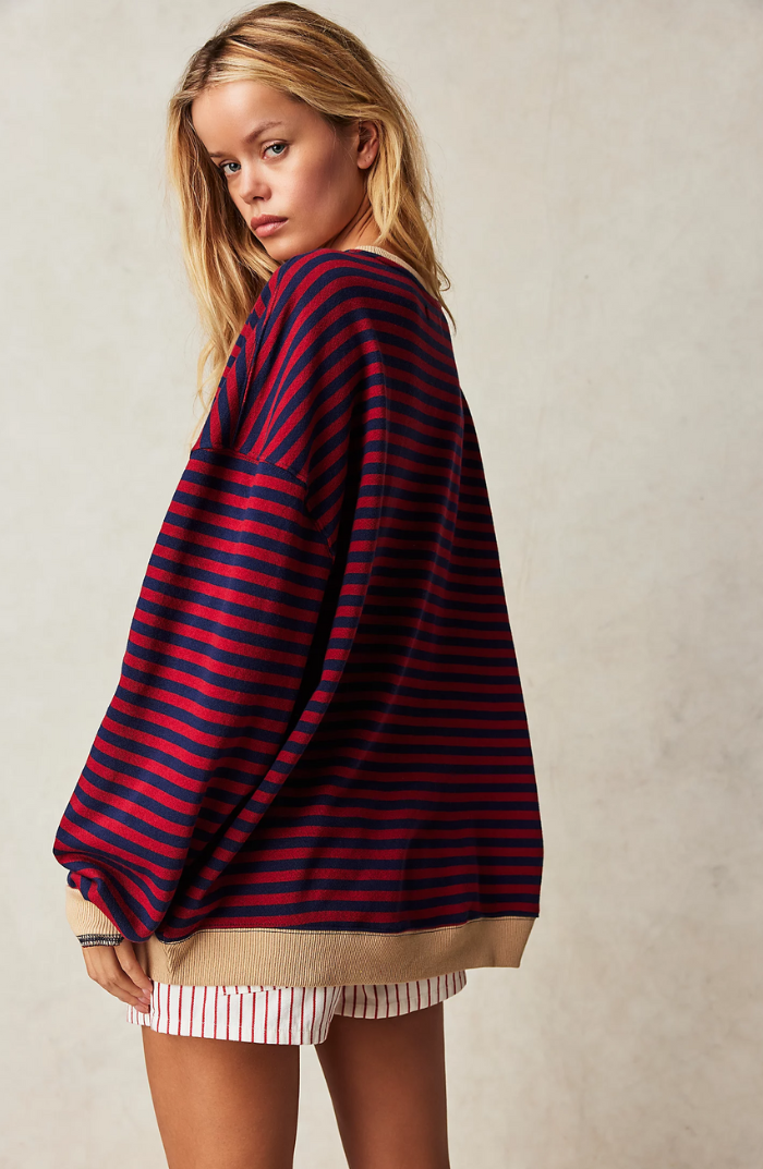 Dame Genser - Oversized Passform - Strikket med Drop Shoulder - Avslappet & Komfortabel