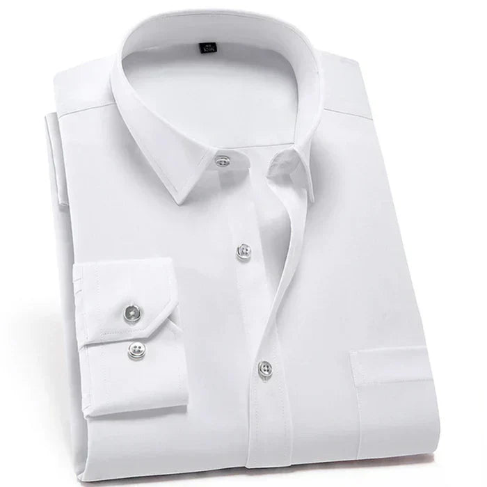 Men's Shirt – Slim Fit – Stretch Fabric – Breathable – Non-Iron – Dress Style