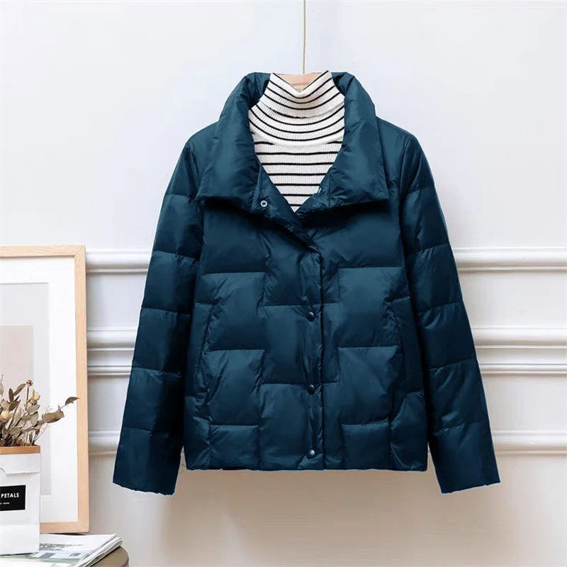 Viola Quilted Puffer | Turtleneck Puffer Jacket