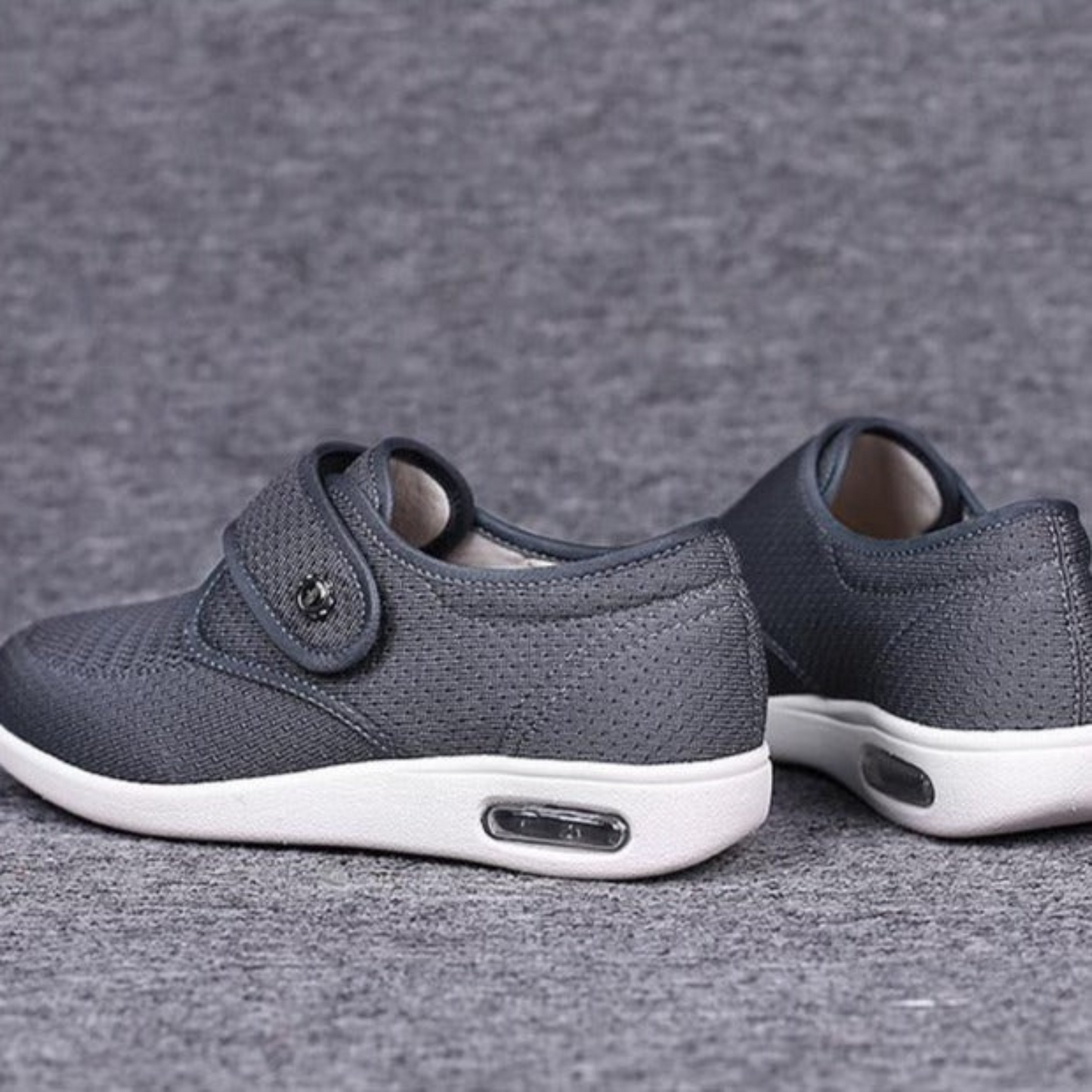 Women's Sneakers – Wide Fit – Adjustable Strap – Breathable Cushioning