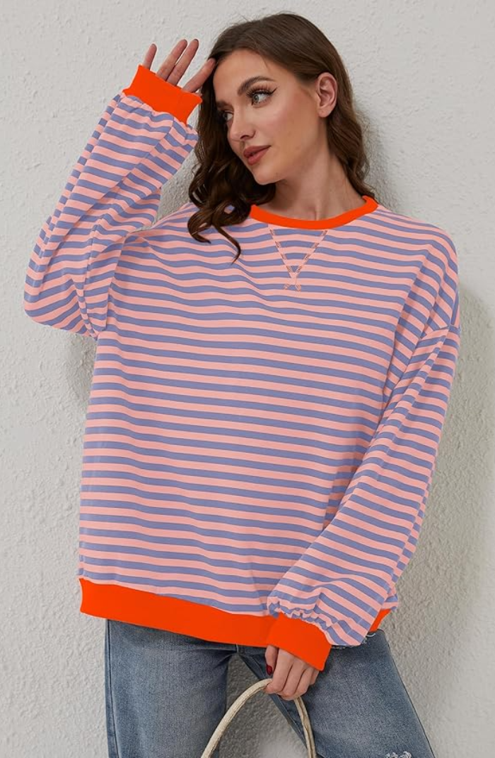 Dame Genser - Oversized Passform - Strikket med Drop Shoulder - Avslappet & Komfortabel