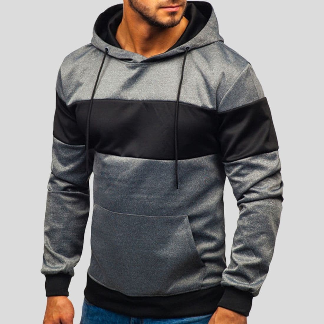 Enzo - Warm hoodie with front pockets