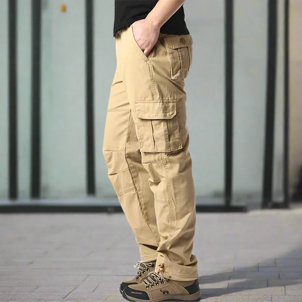 Men's Cargo Pants – Breathable Cotton – Relaxed Fit – Practical Pockets