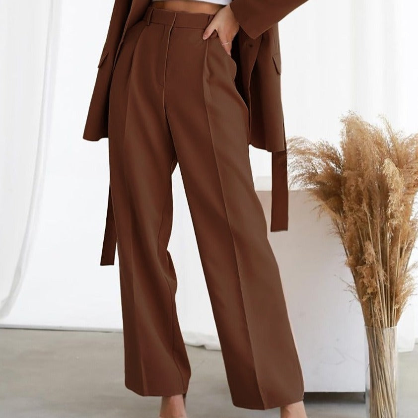 Trousers for women - High waist - Wide legs - Elegant and comfortable fit