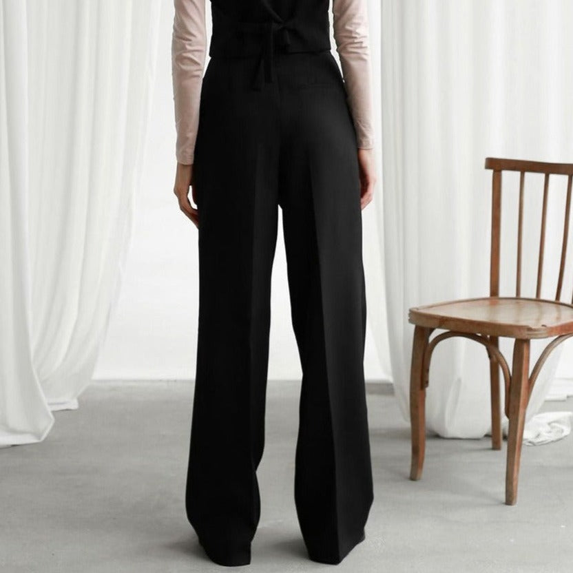 Trousers for women - High waist - Wide legs - Elegant and comfortable fit