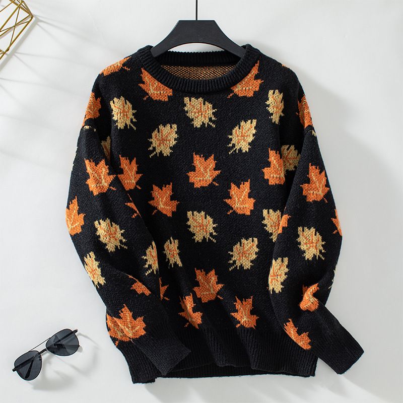 Women's Knitted Sweater - Oversized Fit - Soft and Warm - Long-Sleeved Round Neck