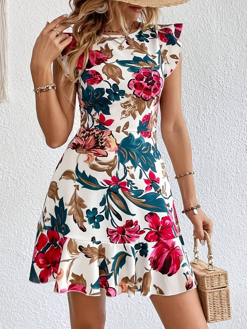 Kara - Floral dress with modern cut