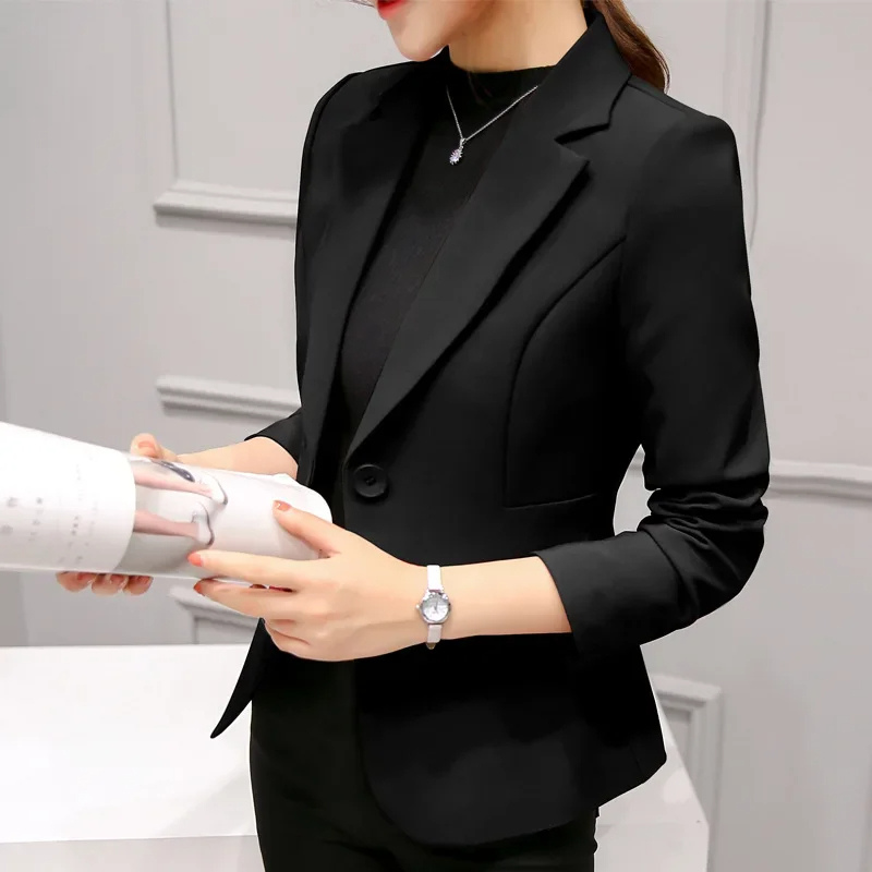 Women's Blazer – Tailored Fit – Structured Silhouette – Single Button Formal