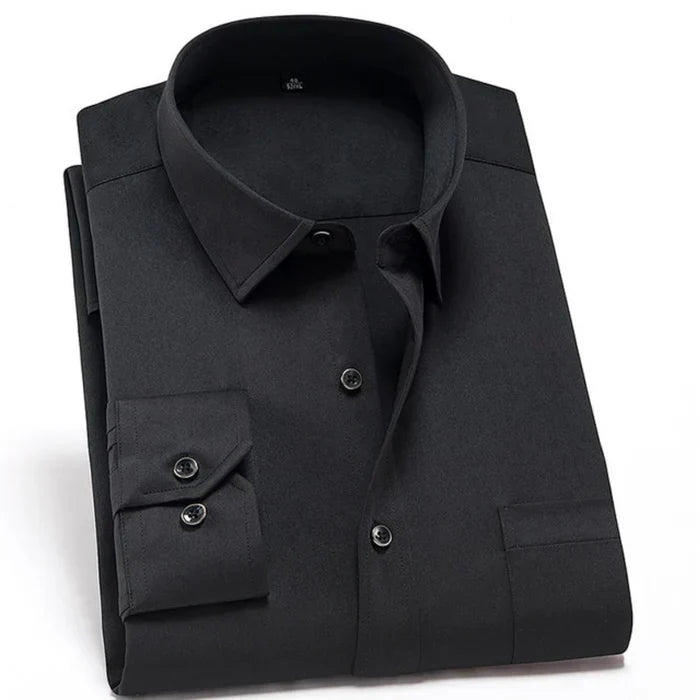 Men's Shirt – Slim Fit – Stretch Fabric – Breathable – Non-Iron – Dress Style