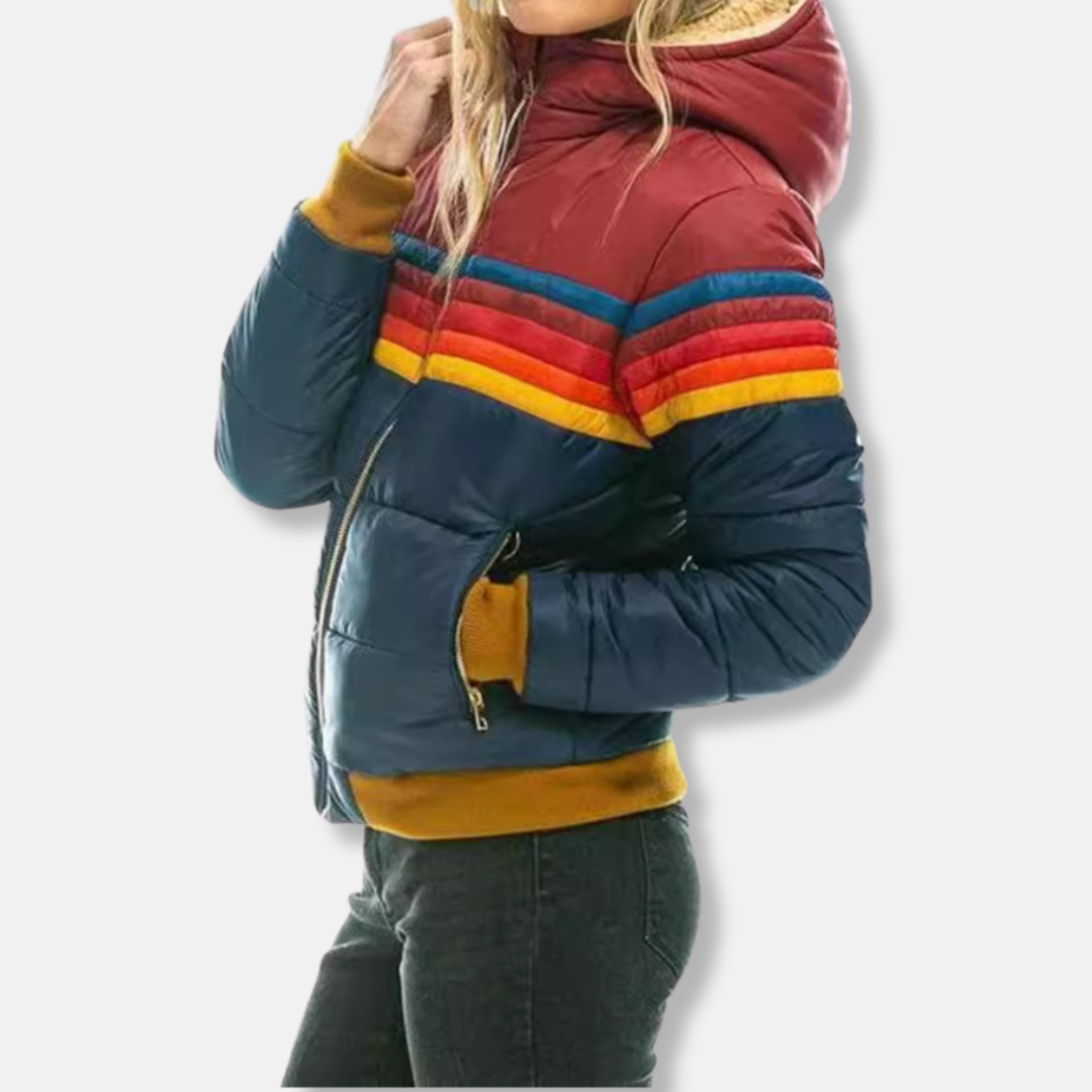 Scarlett Slim Fit Puffer Jacket | Quilted Hooded Puffer Jacket
