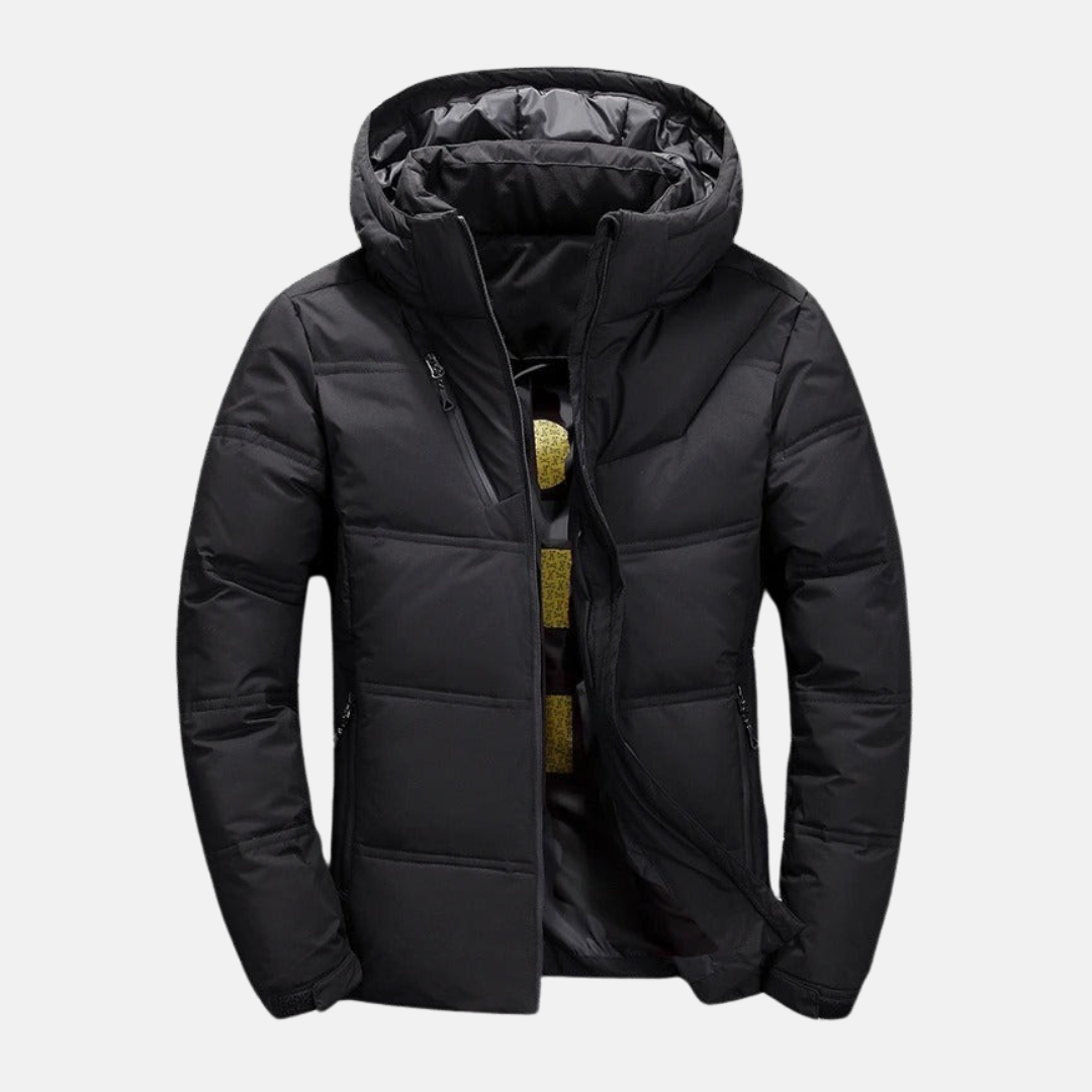 Men’s Jacket - Synthetic - Quilted Construction - Hooded - Hip Length