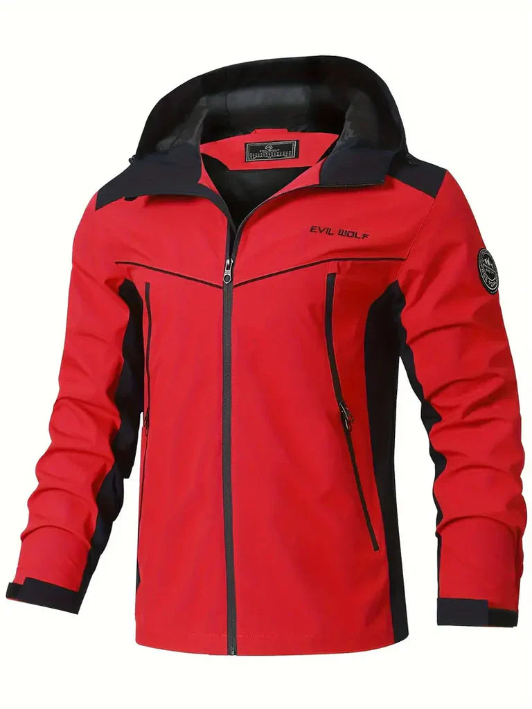 Men's Hoodie – Waterproof – Active Fit – Reflective – Zipper Pockets