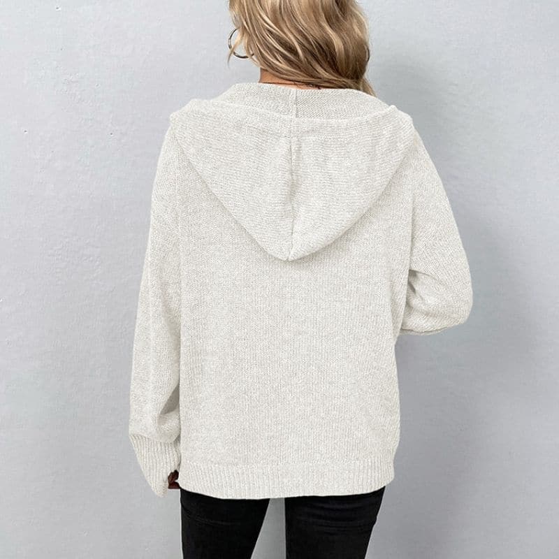 Hannah - Soft knitted hooded cardigan