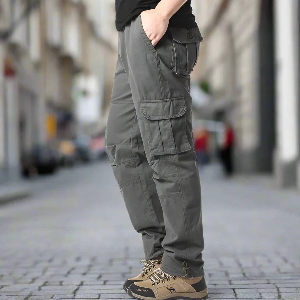 Men's Cargo Pants – Breathable Cotton – Relaxed Fit – Practical Pockets