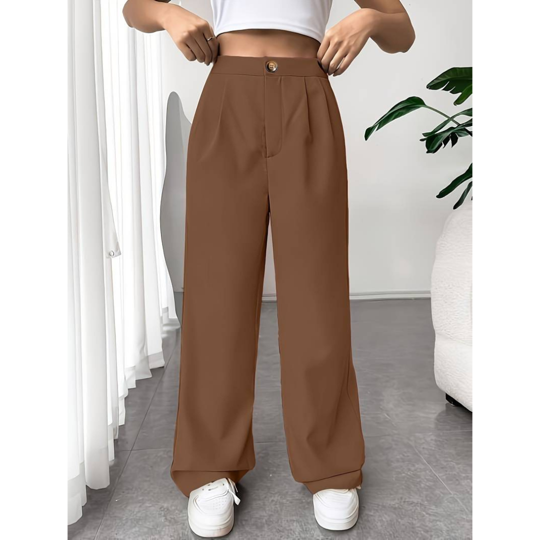 Pants for Women – High Waist – Wide Legs – Classic Tailored Fit