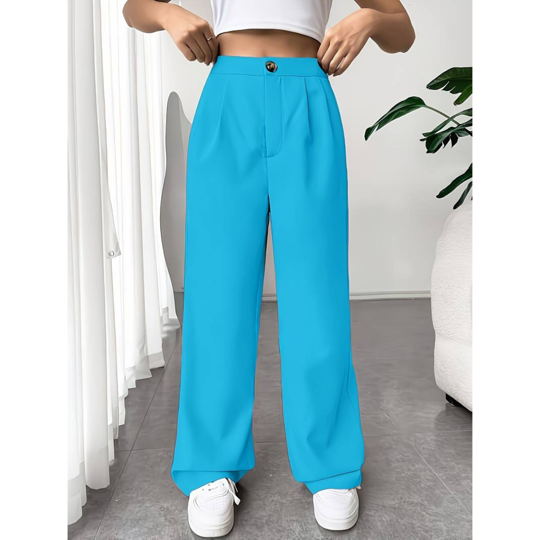 Pants for Women – High Waist – Wide Legs – Classic Tailored Fit