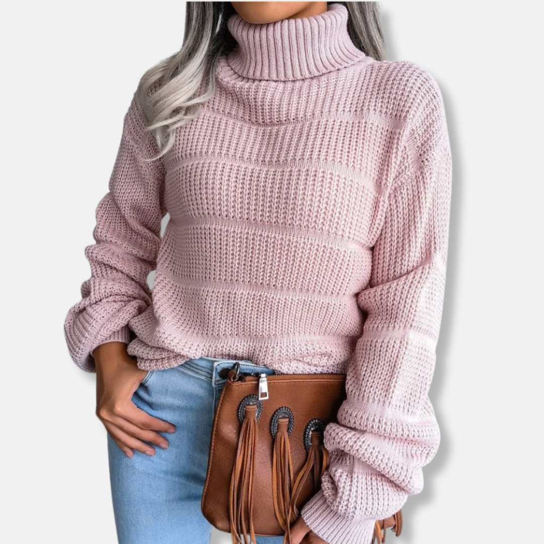Rosa Relaxed Turtleneck Sweater | Cozy Casual Turtleneck Sweater