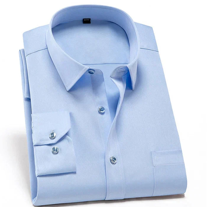 Men's Shirt – Slim Fit – Stretch Fabric – Breathable – Non-Iron – Dress Style