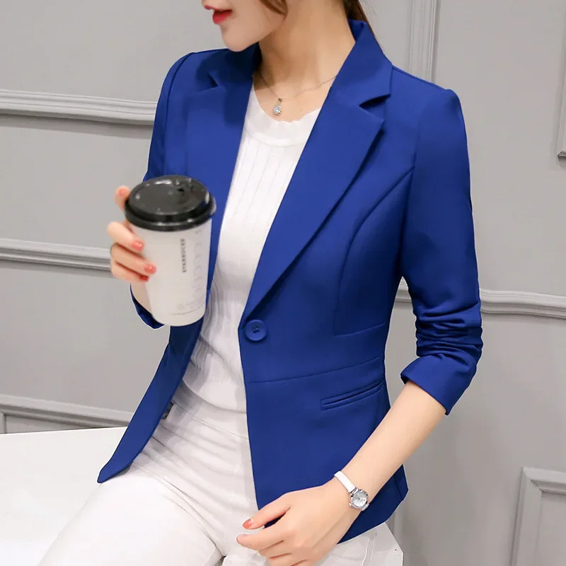 Women's Blazer – Tailored Fit – Structured Silhouette – Single Button Formal