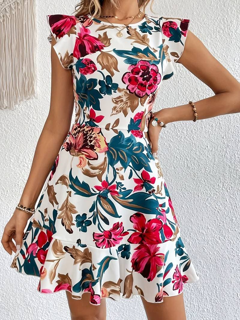 Kara - Floral dress with modern cut