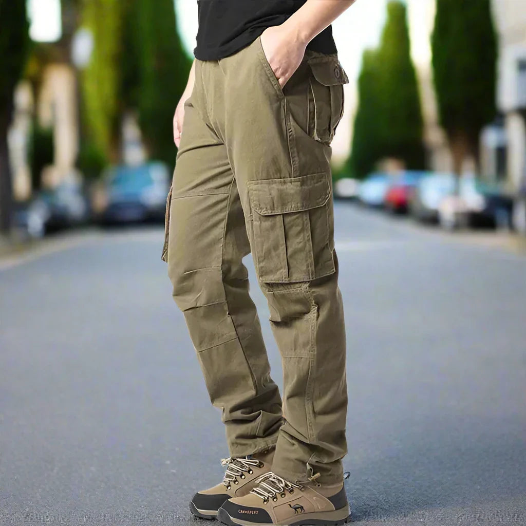 Men's Cargo Pants – Breathable Cotton – Relaxed Fit – Practical Pockets