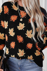 Women's Knitted Sweater - Oversized Fit - Soft and Warm - Long-Sleeved Round Neck