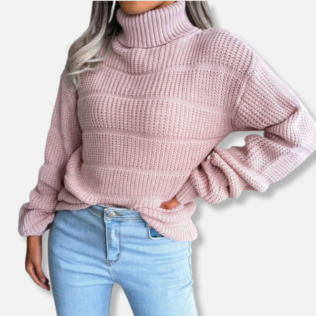 Rosa Relaxed Turtleneck Sweater | Cozy Casual Turtleneck Sweater