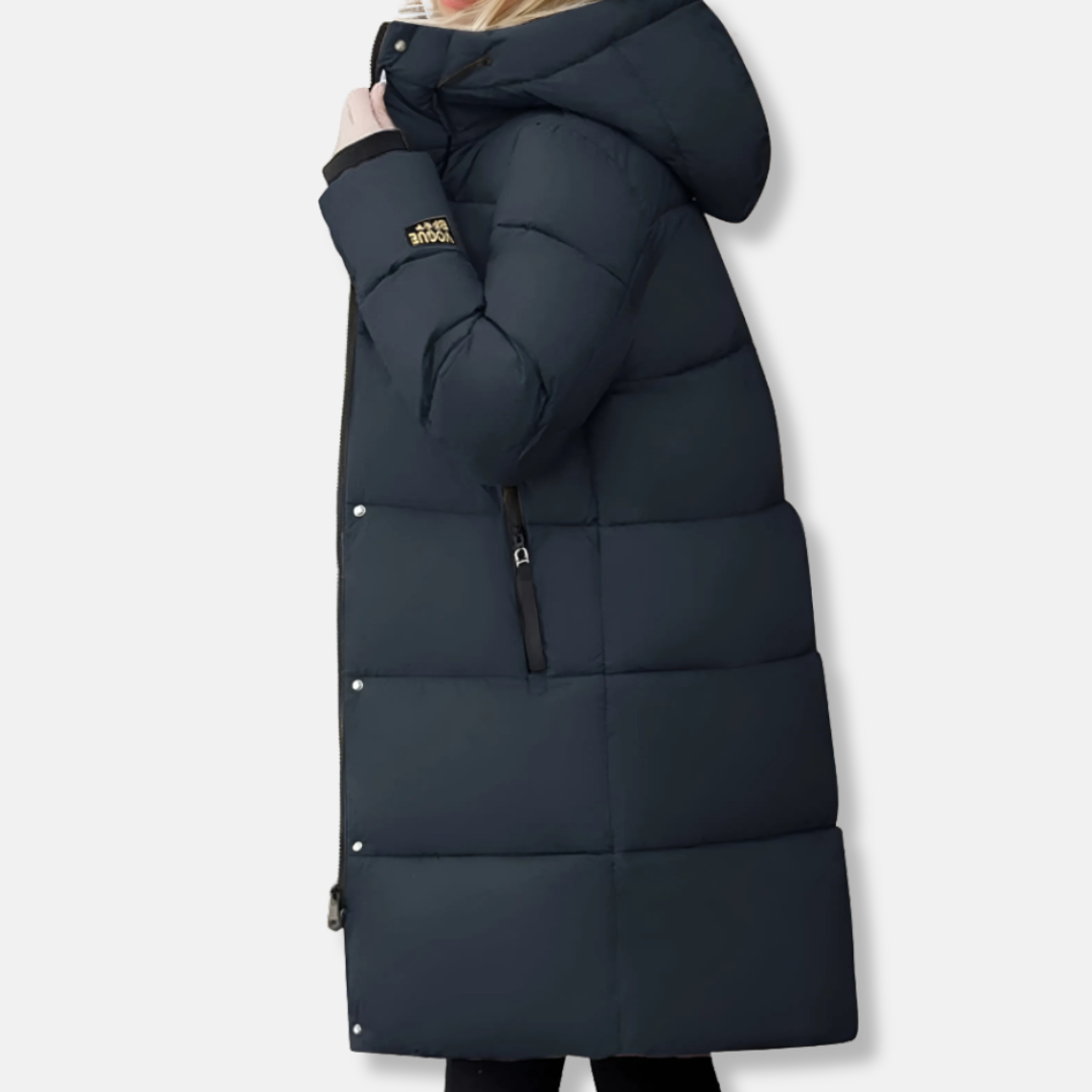 Women’s Coat - Woven Shell - Oversized Fit - Hooded - Mid-Thigh Length