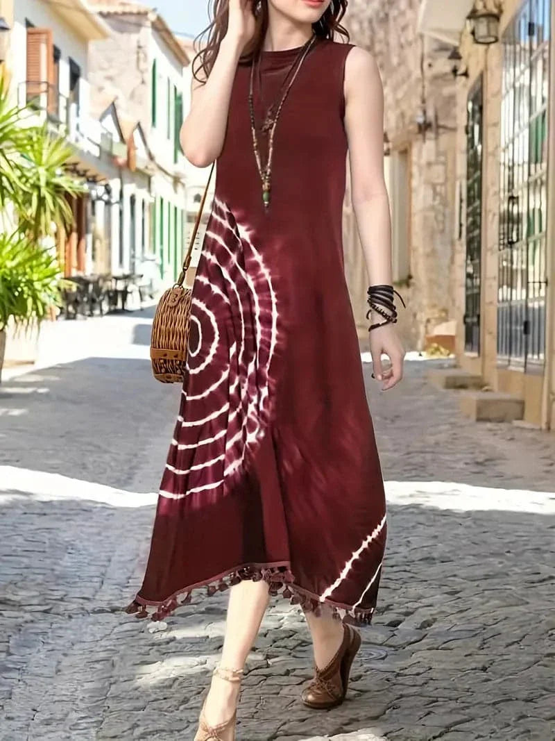 Emmi - Wide dress with fine patterns