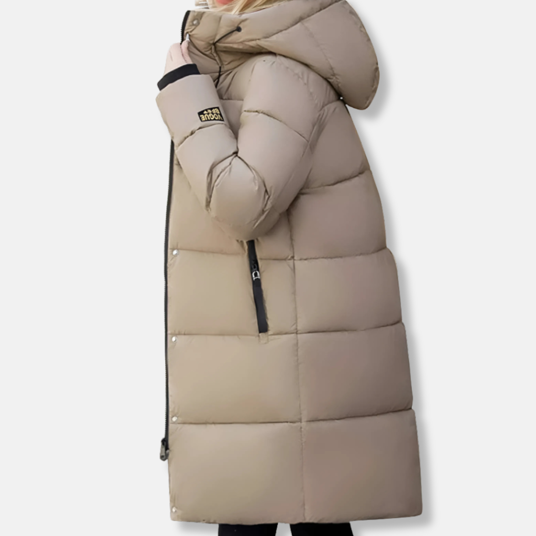 Women’s Coat - Woven Shell - Oversized Fit - Hooded - Mid-Thigh Length