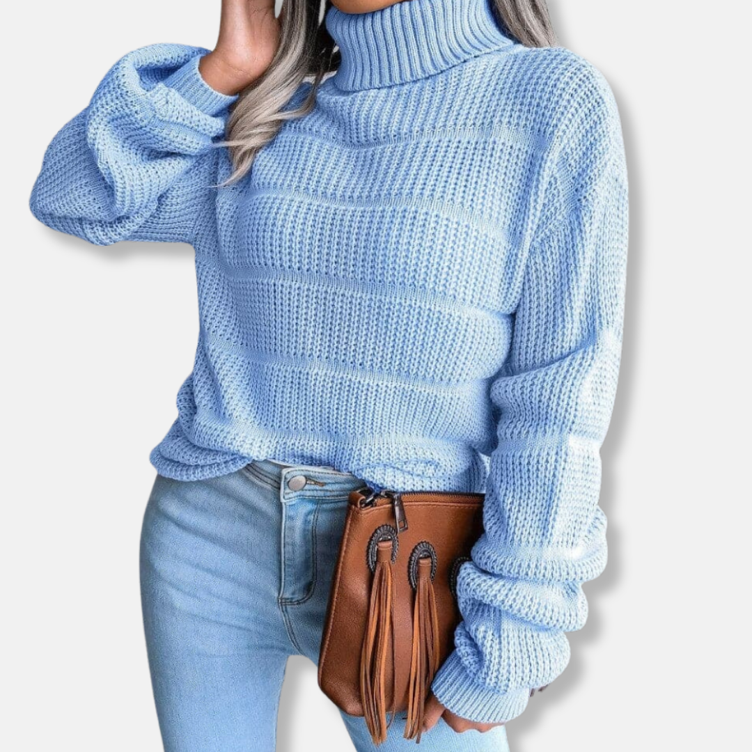 Rosa Relaxed Turtleneck Sweater | Cozy Casual Turtleneck Sweater
