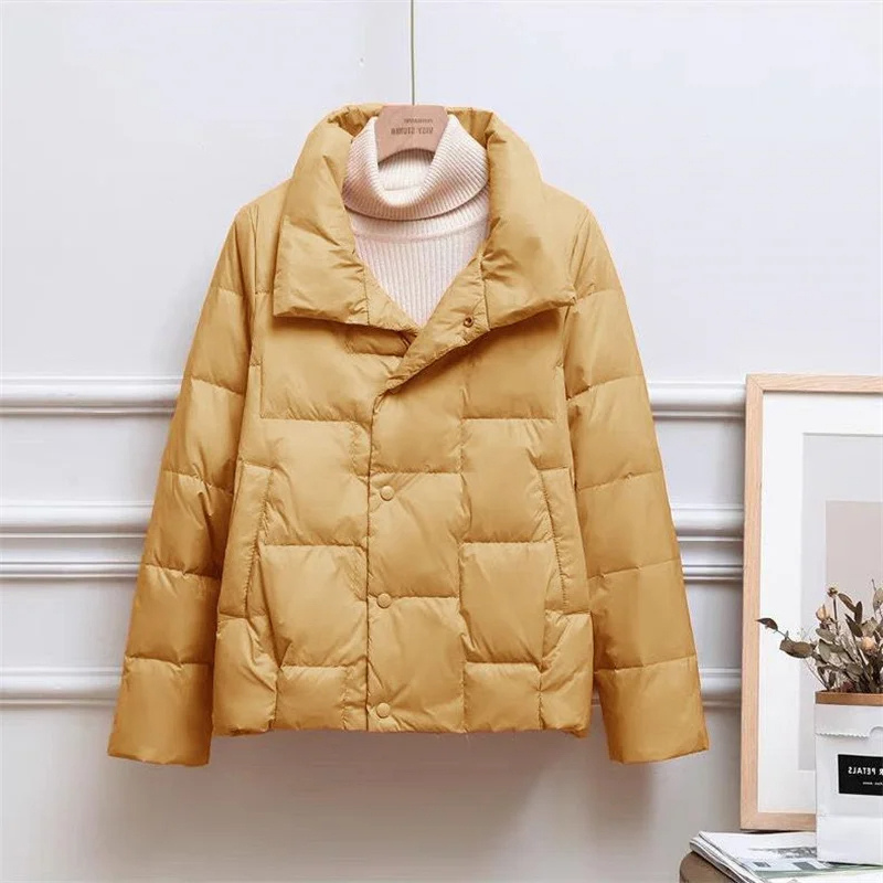 Viola Quilted Puffer | Turtleneck Puffer Jacket