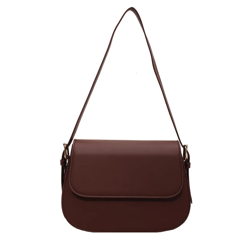 Women's Crossbody Bag – Elegant Design – Adjustable Strap – Flap Closure – Metallic Details
