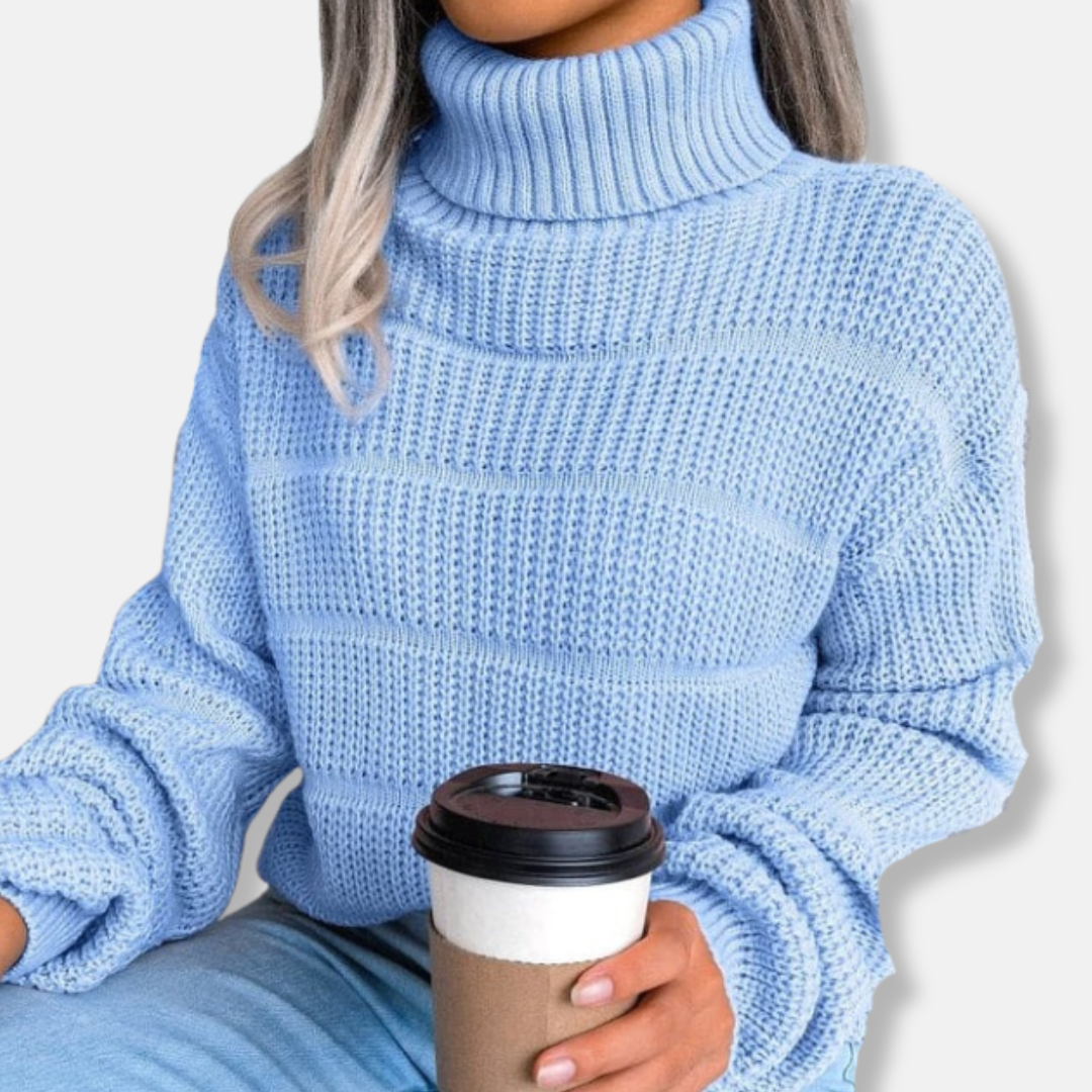 Rosa Relaxed Turtleneck Sweater | Cozy Casual Turtleneck Sweater