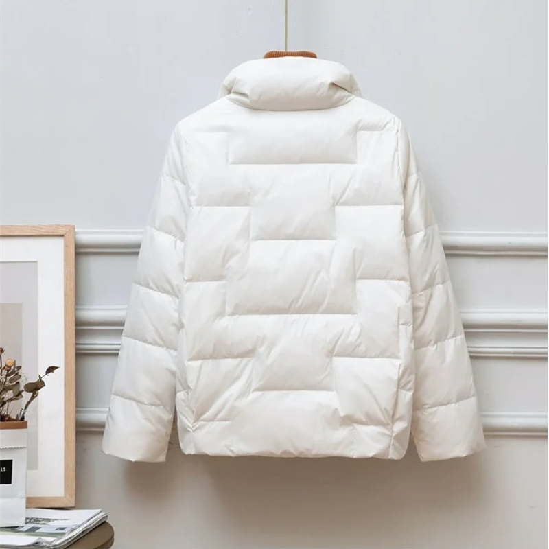Viola Quilted Puffer | Turtleneck Puffer Jacket
