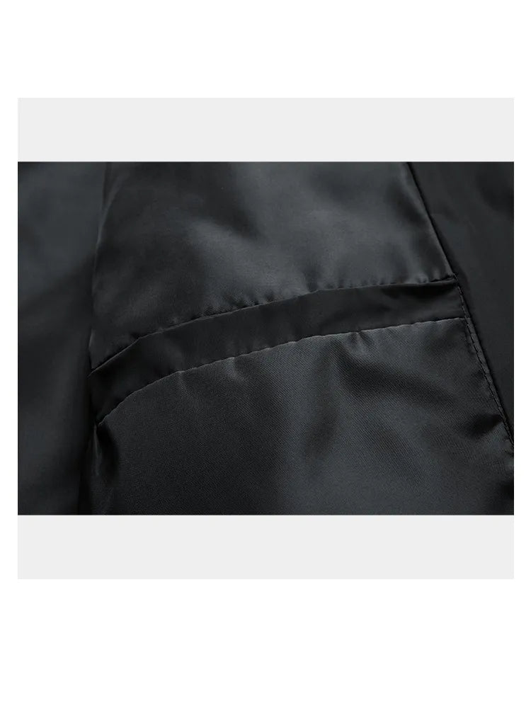 Men's Padded Jacket - Diamond Quilted - Stand Collar - Zipper Closure - Slim Fit