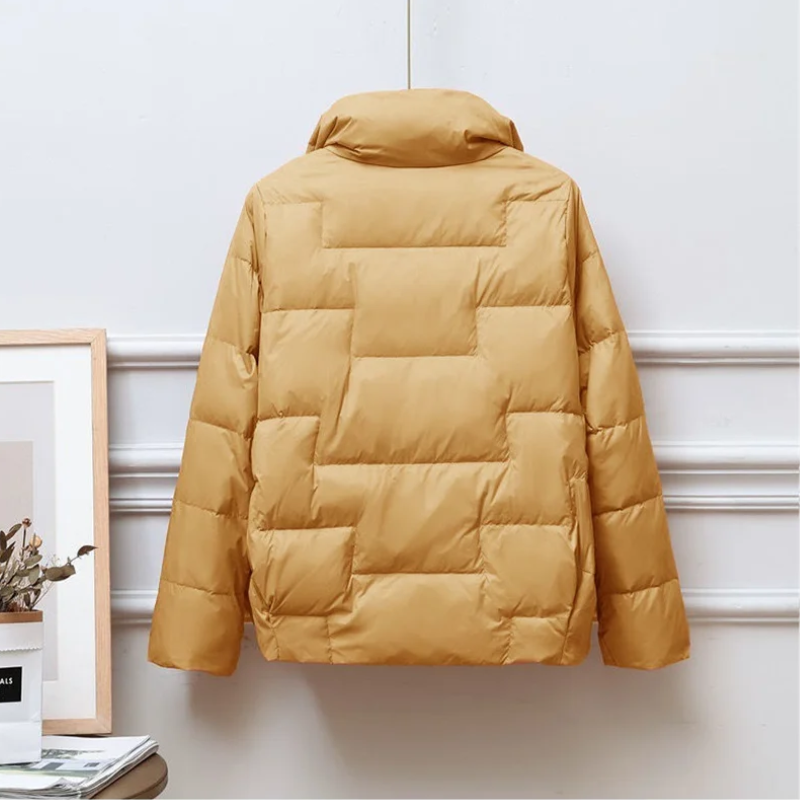 Viola Quilted Puffer | Turtleneck Puffer Jacket