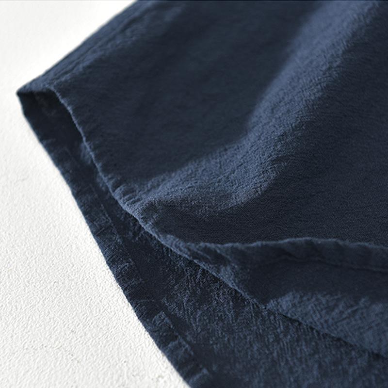 Men's Shirt - Henley Collar - Breathable Fabric - Short Sleeve Casual Fit